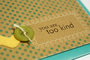 Dotted Kindness Card - detail