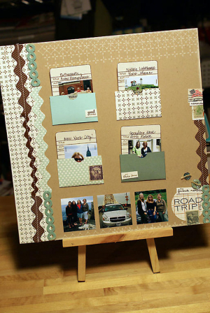 Road Trip Scrapbook Page