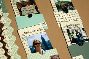 Road Trip Scrapbook Page - detail