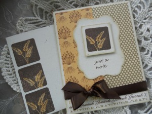 Wheat Card with Stamped Envelope