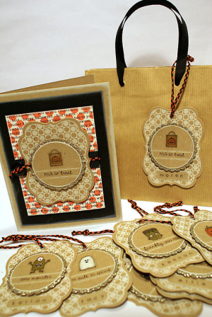 2010 Halloween Treat Tags and Card
