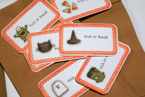 Halloween Sticker Labels - detail