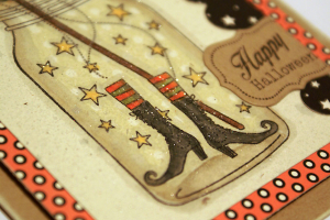 Witches Brew Jar Card - detail