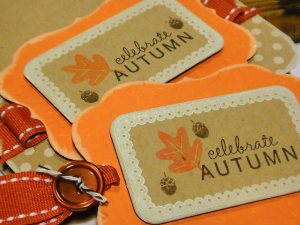 Celebrate Autumn Card & Tag - detail