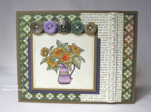 An Autumn card Using Autumn Abundance and Bkgd Basics: Text Style II