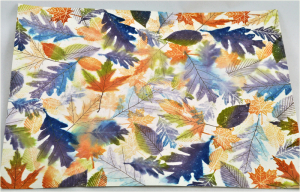 Leaf Prints stamped sheet