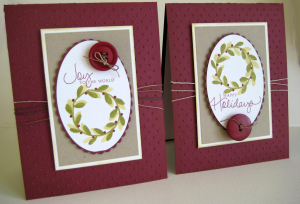 wine wreaths on oval