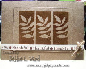 Thankful card