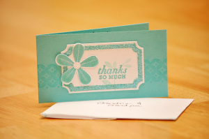 Mini Thank-you note