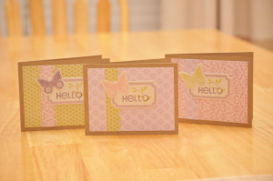 Hello Card trio