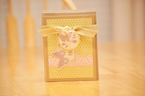 Hello card gift wrap