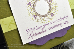 September Wedding Day detail