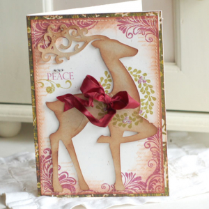 Peace-Reindeer-Card