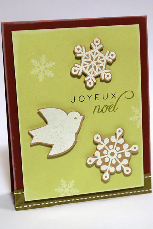 Dove in the Snow card