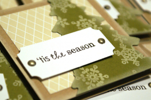 Christmas Drawing Tree mini cards - detail