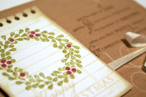 Happy Christmas card - detail