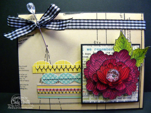 Crystal Dahlia Card