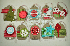 Set of 10 Christmas Tags