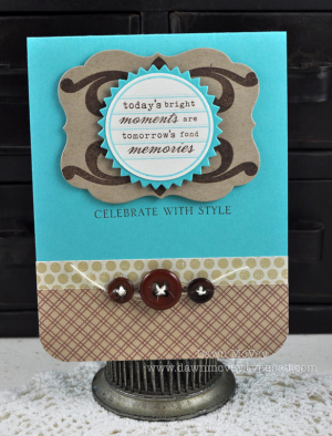 Dawn McVey - Mini Scrapbook Series: Journaling Circle