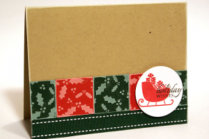 Simple Sleigh Card