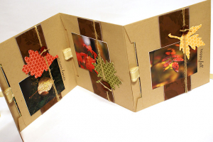 Autumn Hike Envelope Book - open