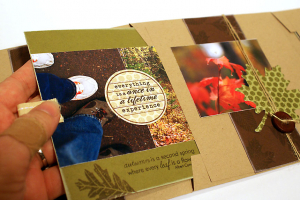 Autumn Hike Envelope Book - detail