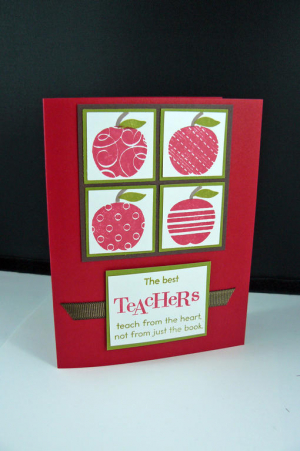 teachers gift set card