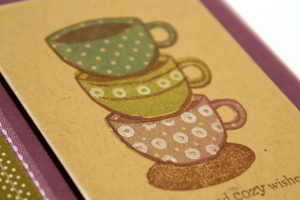 Stack of Cups Card - detail