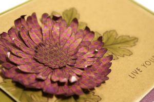 Purple Mum Dream Card - detail