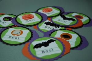 Halloween tags for M&M sticks