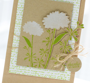 Thanks Flower Bag detail