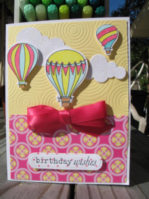 card up away pink yellow