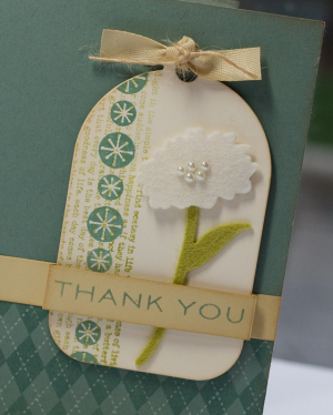 Felt Flower Thanks detail