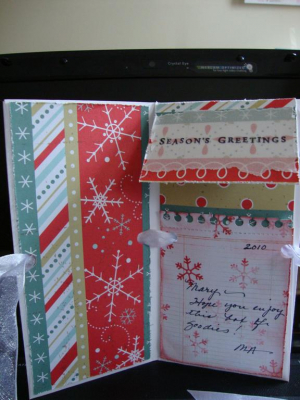 Candy Bar Card opened