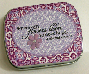 Flowers Bloom Tin