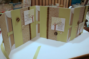 Father's Day Envelope Book - opened up