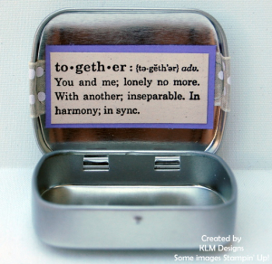 Wedding Tins - Inside look