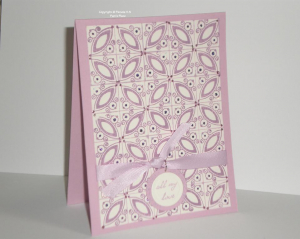 Lavender Moon Patterned Card