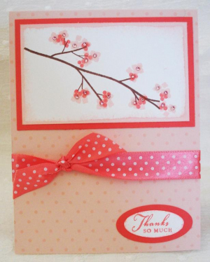 Cherry blossom thank you