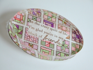 Quilters Sampler Paperweight
