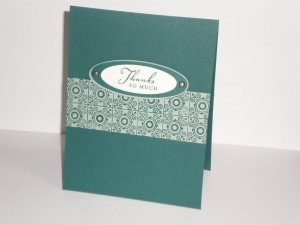 Green Thank You Card