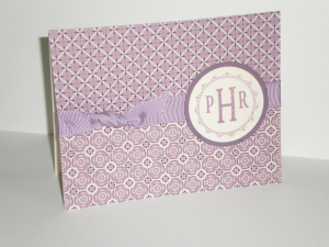 Purple Monogram 3