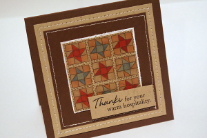 Ribbon Star Thank You Card