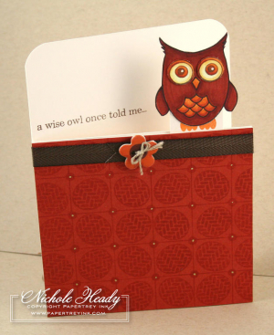 Wise Owl card