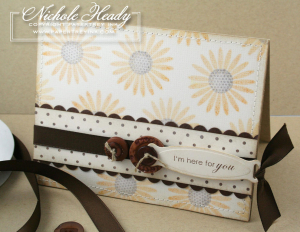 Floral Linen Vellum Card