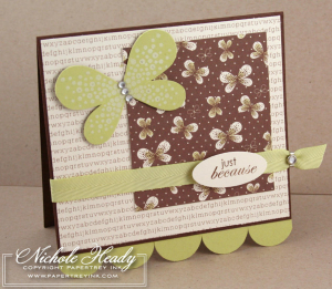 Butterfly Just Because card