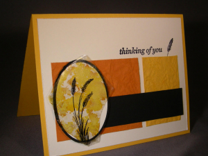 Mica Card with wheat