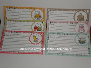 Recipe Cards - Full Set