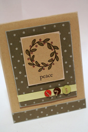 Peace Wreath Card