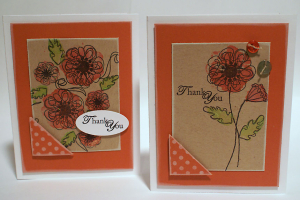 Polka Dot Corner Poppy Cards